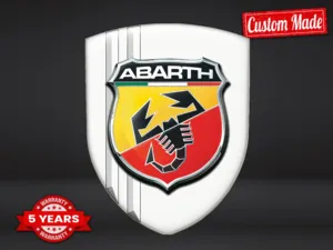 Fiat Abarth Adesivi Logo Stampati Resistenti Premium Pregiati